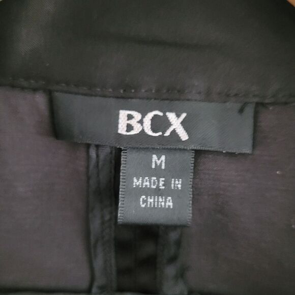 women's jacket BCX black coat size medium double breasted - Picture 4 of 5